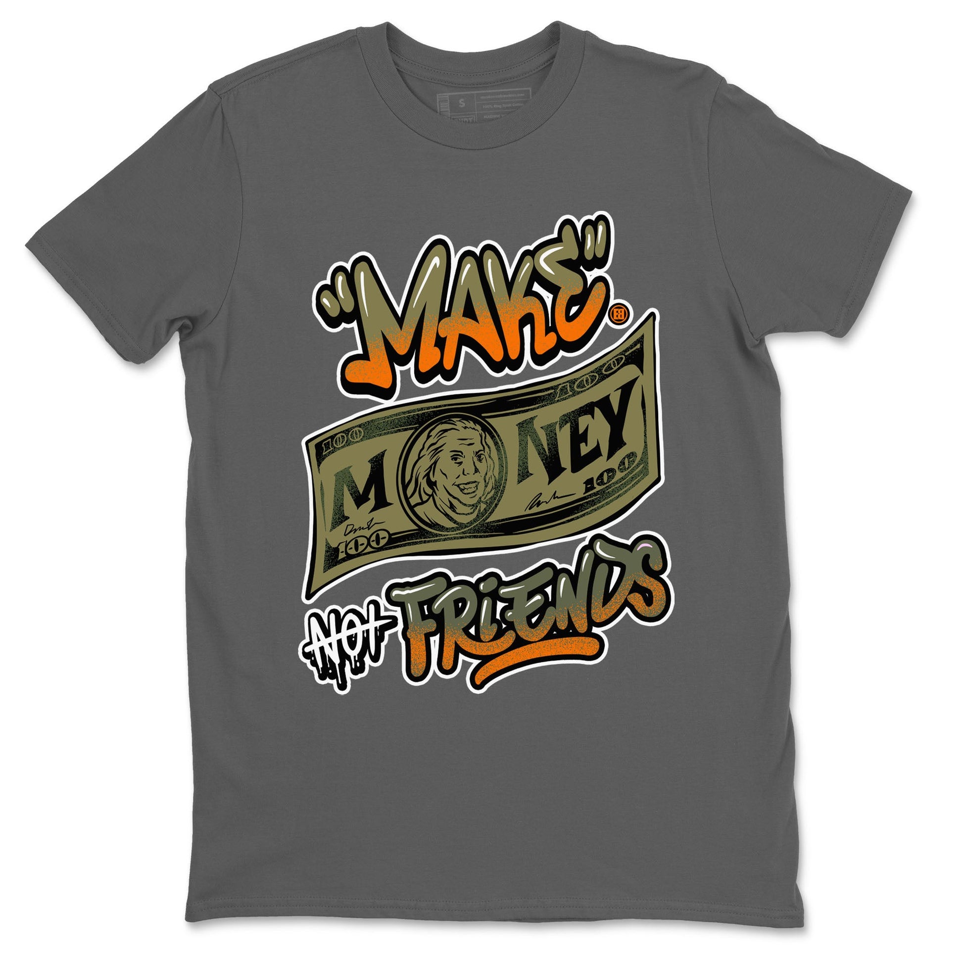 AJ5 Olive shirt to match jordans Make Money Not Friends sneaker tees streetwear brand Air Jordan 5 Olive SNRT Sneaker Release Tees unisex cotton Cool Grey 2 crew neck shirt