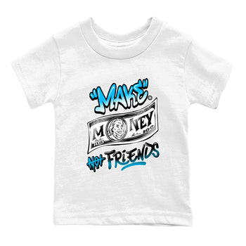 AJ9 Powder Blue shirt to match jordans Make Money Not Friends sneaker tees streetwear brand Air Jordan 9 Powder Blue SNRT sneaker release tees baby toddler White 2 cotton Shirt
