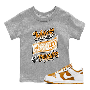 Dunk Dark Curry shirt to match jordans Make Money Not Friends sneaker tees streetwear brand Dunk Dark Curry SNRT sneaker release tees baby toddler Heather Grey 1 cotton Shirt