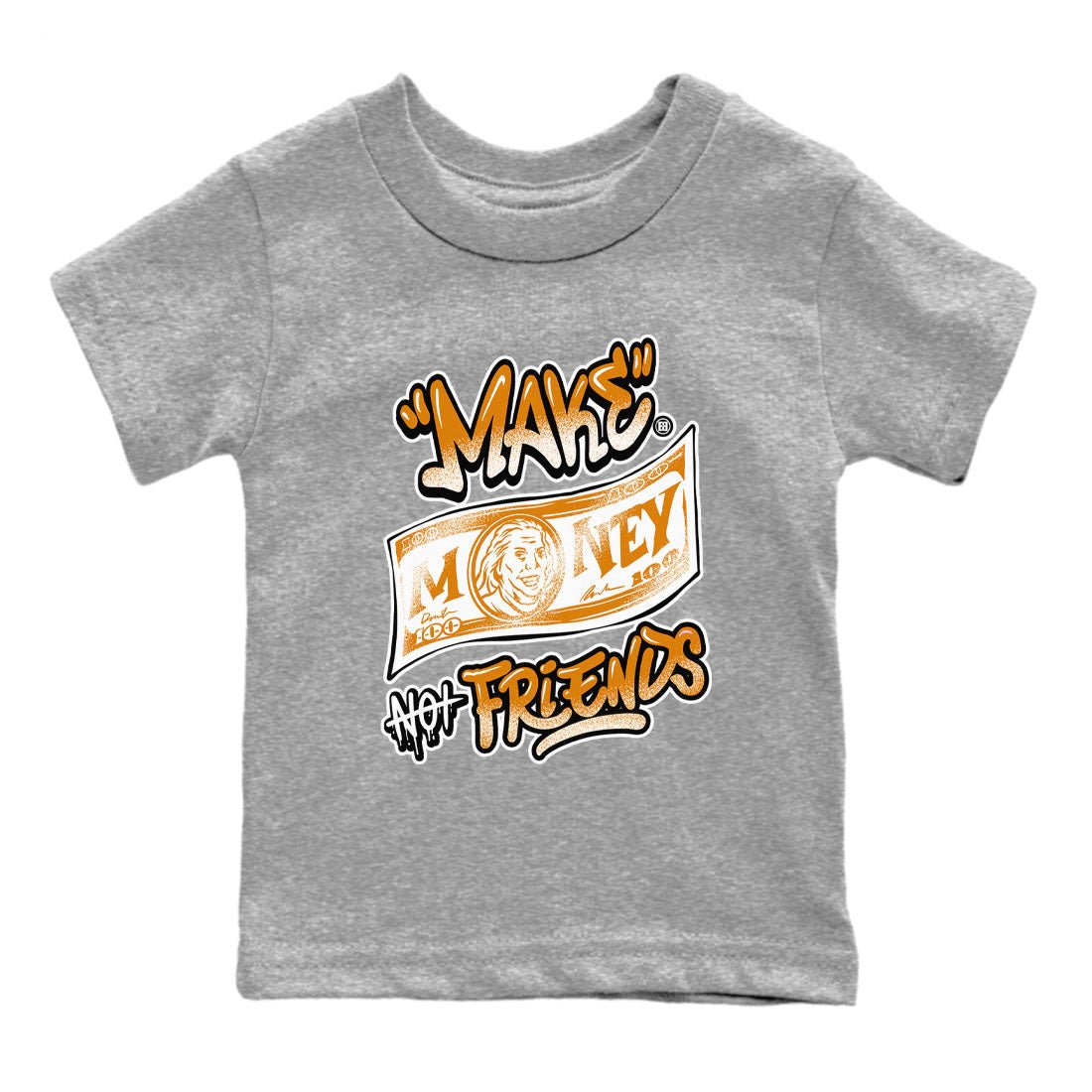 Dunk Dark Curry shirt to match jordans Make Money Not Friends sneaker tees streetwear brand Dunk Dark Curry SNRT sneaker release tees baby toddler Heather Grey 2 cotton Shirt
