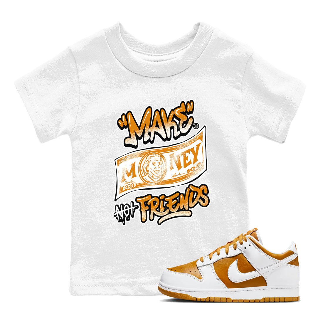 Dunk Dark Curry shirt to match jordans Make Money Not Friends sneaker tees streetwear brand Dunk Dark Curry SNRT sneaker release tees baby toddler White 1 cotton Shirt