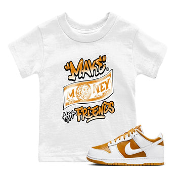 Dunk Dark Curry shirt to match jordans Make Money Not Friends sneaker tees streetwear brand Dunk Dark Curry SNRT sneaker release tees baby toddler White 1 cotton Shirt