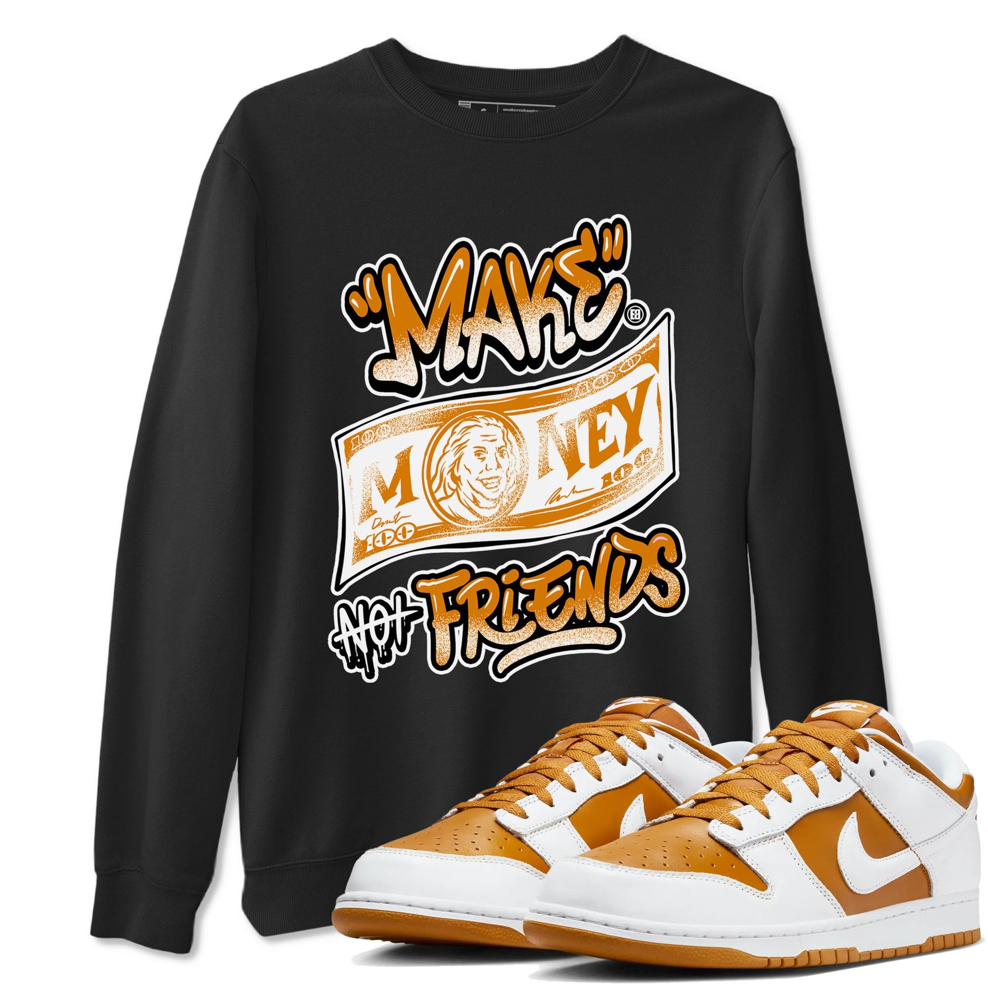 Dunk Dark Curry shirt to match jordans Make Money Not Friends sneaker tees streetwear brand Dunk Dark Curry SNRT Sneaker Release Tees unisex cotton Black 1 crew neck shirt