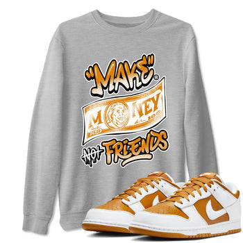 Dunk Dark Curry shirt to match jordans Make Money Not Friends sneaker tees streetwear brand Dunk Dark Curry SNRT Sneaker Release Tees unisex cotton Heather Grey 1 crew neck shirt