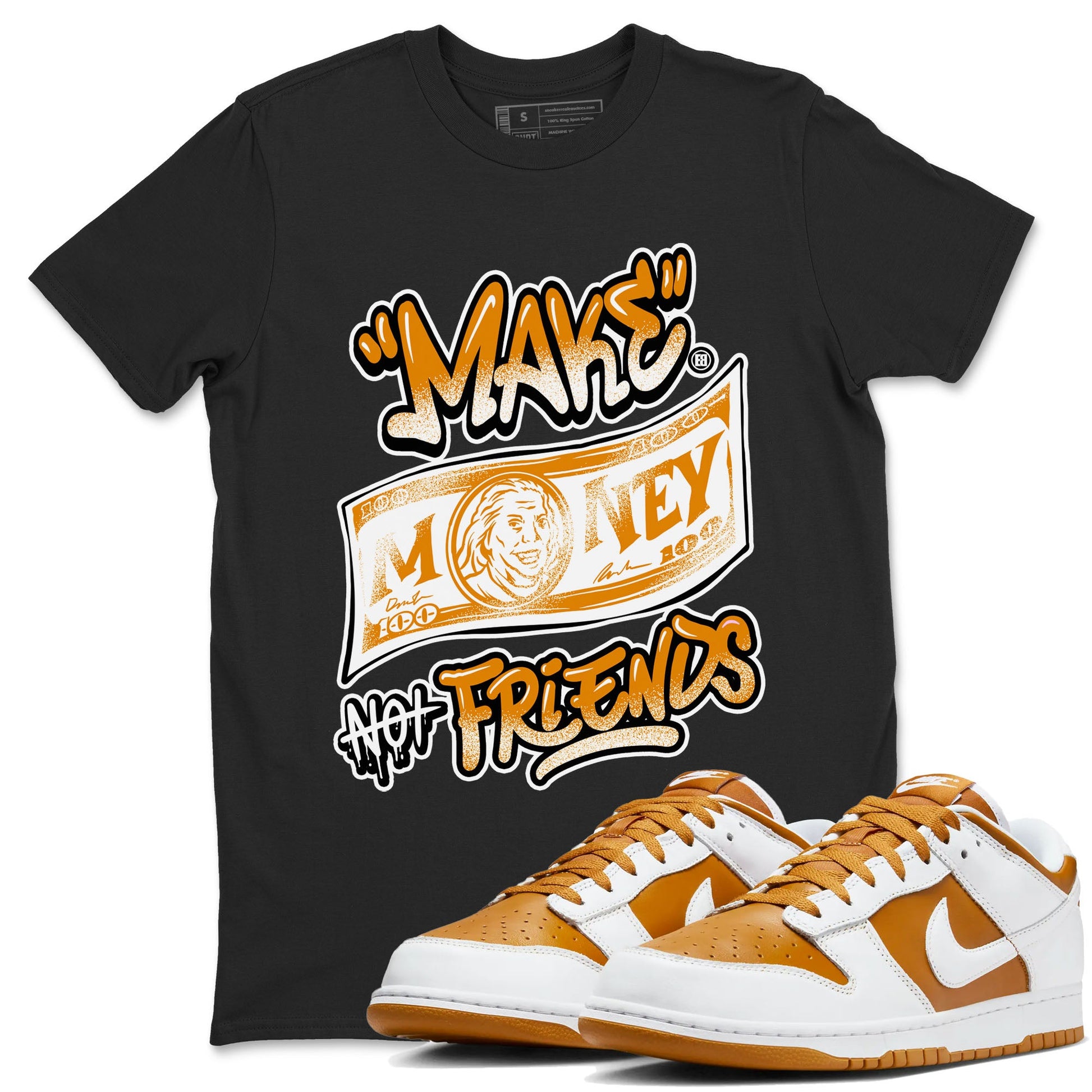 Dunk Dark Curry shirt to match jordans Make Money Not Friends sneaker tees streetwear brand Dunk Dark Curry SNRT Sneaker Release Tees unisex cotton Black 1 crew neck shirt