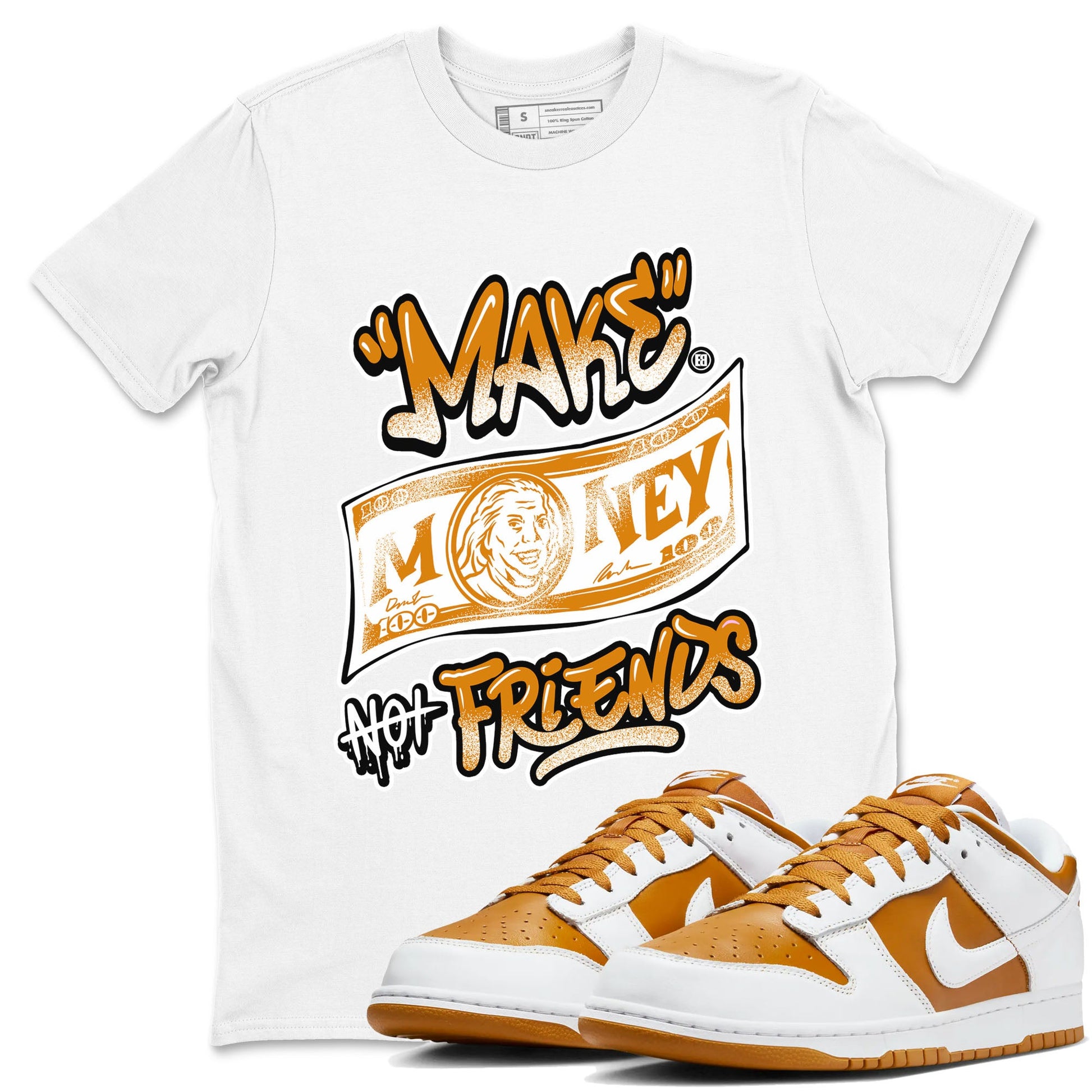 Dunk Dark Curry shirt to match jordans Make Money Not Friends sneaker tees streetwear brand Dunk Dark Curry SNRT Sneaker Release Tees unisex cotton White 1 crew neck shirt