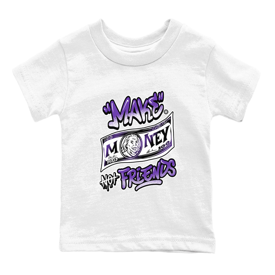 Nike SB Dunk Low Court Purple Shirt To Match Jordans Make Money Not Friends Streetwear Fashion Dunk Low Court Purple SNRT sneaker release tees baby toddler White 2 cotton Shirt
