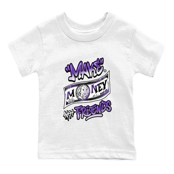 Nike SB Dunk Low Court Purple Shirt To Match Jordans Make Money Not Friends Streetwear Fashion Dunk Low Court Purple SNRT sneaker release tees baby toddler White 2 cotton Shirt