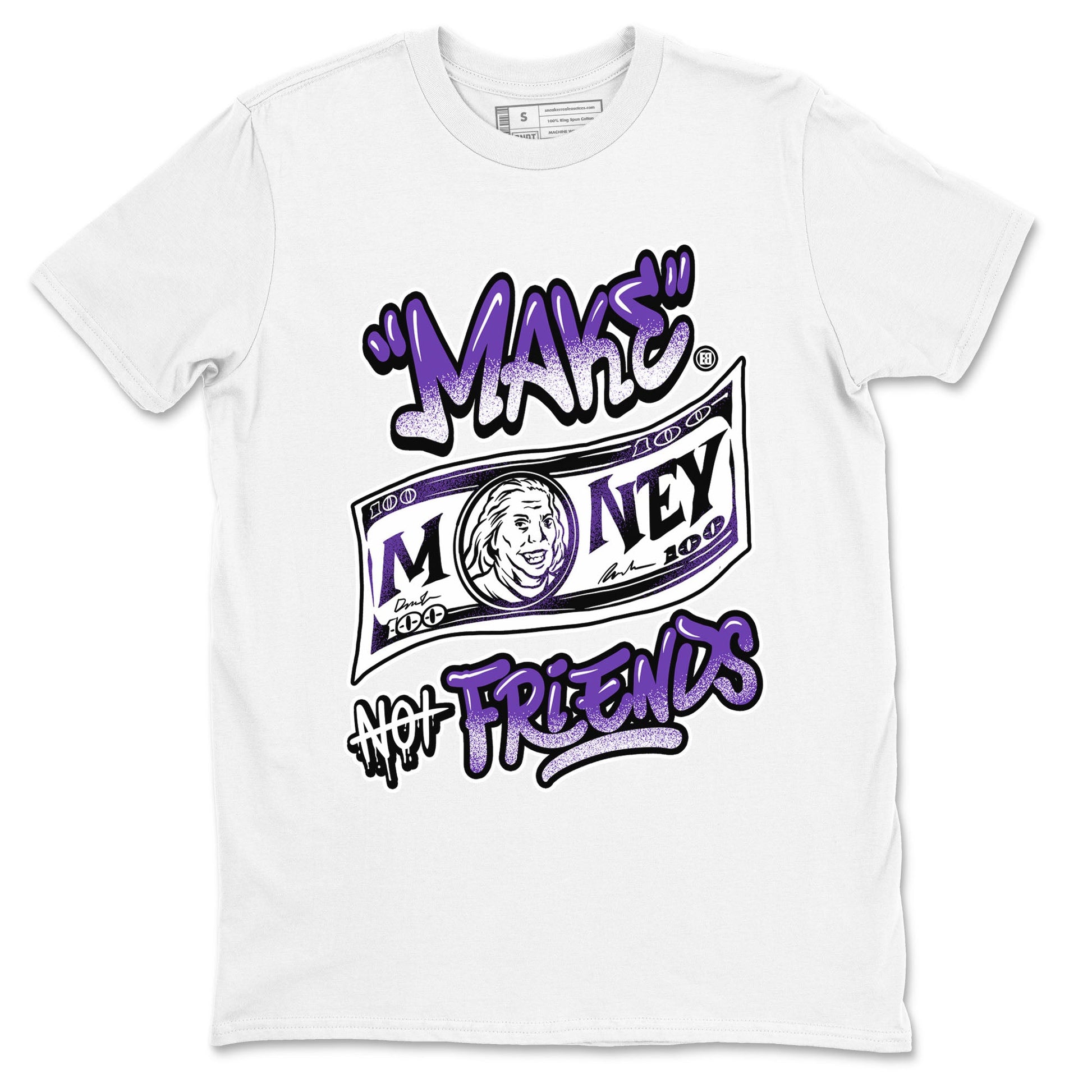 Nike SB Dunk Low Court Purple Shirt To Match Jordans Make Money Not Friends Streetwear Fashion Dunk Low Court Purple SNRT Sneaker Release Tees unisex cotton White 2 crew neck shirt