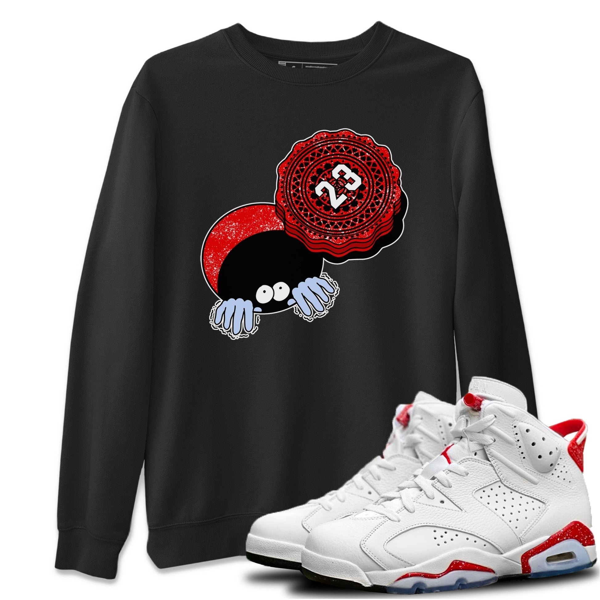 Jordan 6 Red Velvet Cookies Sneaker Match Tees Manhole Cover Cookie Sneaker Tees Jordan 6 Red Velvet Cookies Sneaker Release Tees Unisex Shirts