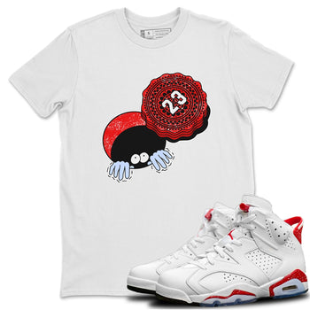 Jordan 6 Red Velvet Cookies Sneaker Match Tees Manhole Cover Cookie Sneaker Tees Jordan 6 Red Velvet Cookies Sneaker Release Tees Unisex Shirts