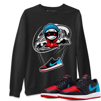 Air Jordan 1 UNC to Chicago shirt to match jordans Marionette sneaker tees AJ1 UNC to Chicago SNRT Sneaker Release Tees Unisex Black 1 T-Shirt