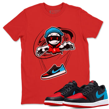 Air Jordan 1 UNC to Chicago shirt to match jordans Marionette sneaker tees AJ1 UNC to Chicago SNRT Sneaker Release Tees Unisex Red 1 T-Shirt