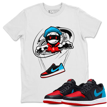 Air Jordan 1 UNC to Chicago shirt to match jordans Marionette sneaker tees AJ1 UNC to Chicago SNRT Sneaker Release Tees Unisex White 1 T-Shirt