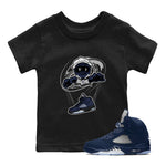 Air Jordan 5 Georgetown shirt to match jordans Marionette sneaker tees AJ5 Georgetown SNRT Sneaker Release Tees Baby Toddler Black 1 T-Shirt