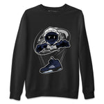 Air Jordan 5 Georgetown shirt to match jordans Marionette sneaker tees AJ5 Georgetown SNRT Sneaker Release Tees Unisex Black 2 T-Shirt