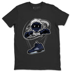 Air Jordan 5 Georgetown shirt to match jordans Marionette sneaker tees AJ5 Georgetown SNRT Sneaker Release Tees Unisex Black 2 T-Shirt