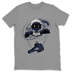 Air Jordan 5 Georgetown shirt to match jordans Marionette sneaker tees AJ5 Georgetown SNRT Sneaker Release Tees Unisex Heather Grey 2 T-Shirt