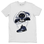 Air Jordan 5 Georgetown shirt to match jordans Marionette sneaker tees AJ5 Georgetown SNRT Sneaker Release Tees Unisex White 2 T-Shirt