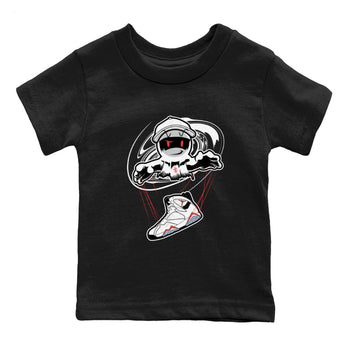 Air Jordan 7 White Infrared shirt to match jordans Marionette sneaker tees AJ7 White Infrared SNRT Sneaker Release Tees Baby Toddler Black 2 T-Shirt