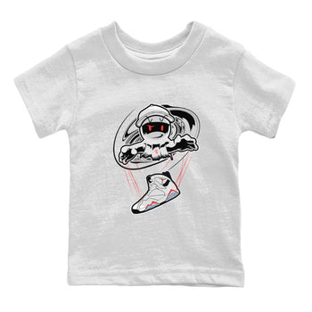 Air Jordan 7 White Infrared shirt to match jordans Marionette sneaker tees AJ7 White Infrared SNRT Sneaker Release Tees Baby Toddler White 2 T-Shirt