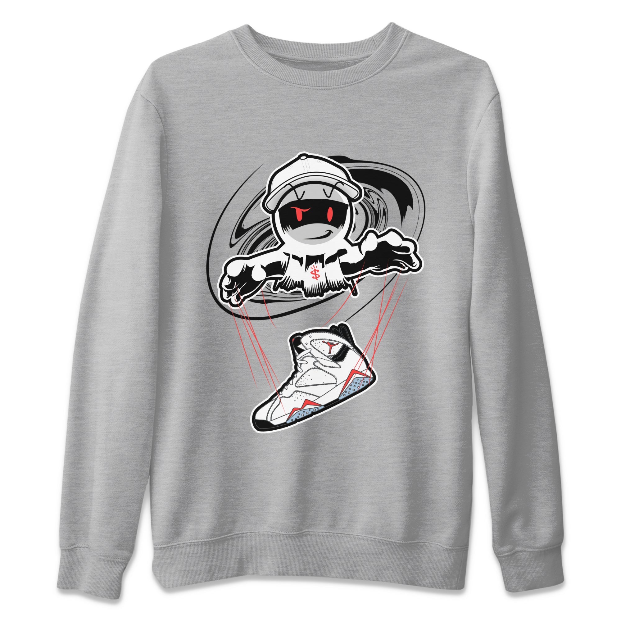 Air Jordan 7 White Infrared shirt to match jordans Marionette sneaker tees AJ7 White Infrared SNRT Sneaker Release Tees Unisex Heather Grey 2 T-Shirt