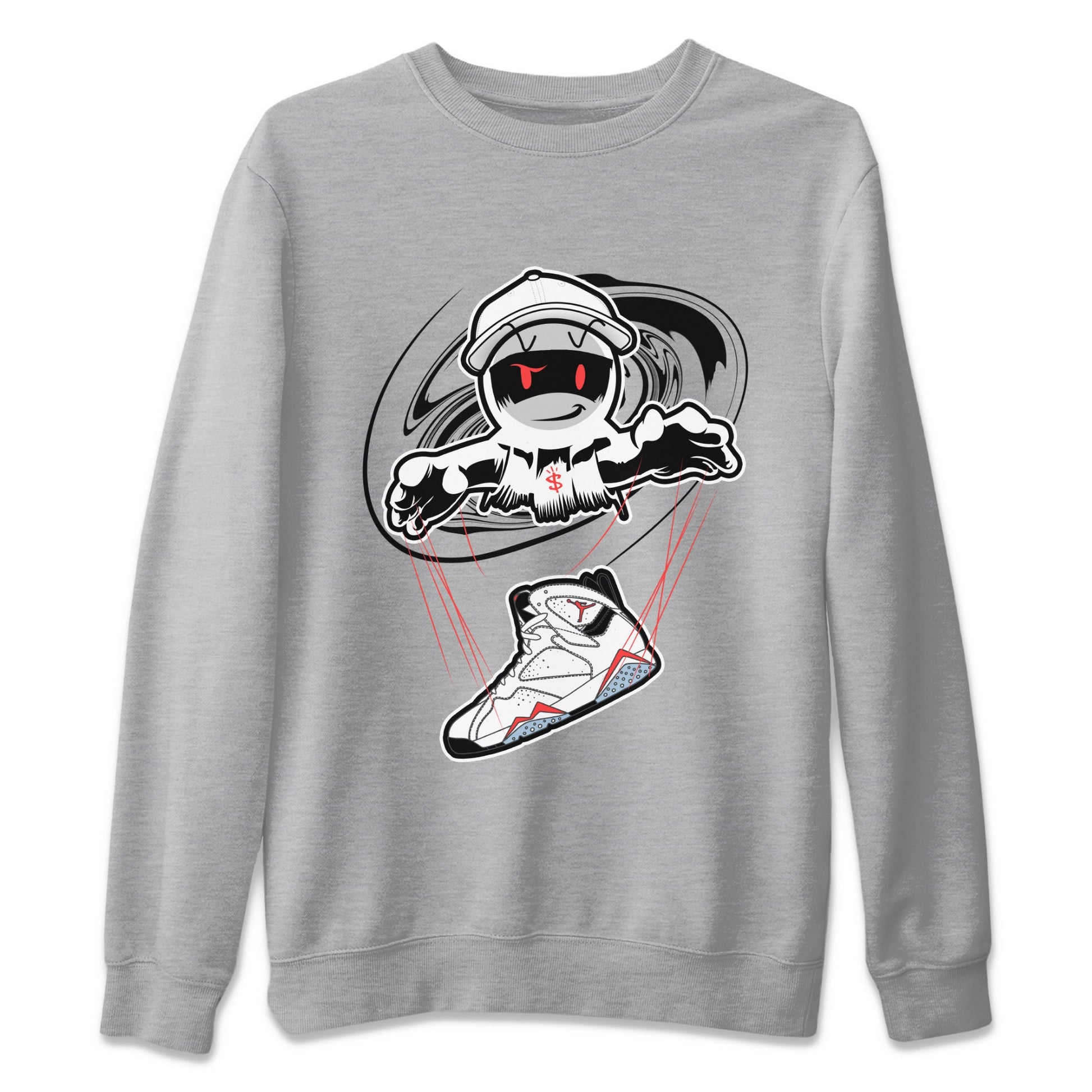 Air Jordan 7 White Infrared shirt to match jordans Marionette sneaker tees AJ7 White Infrared SNRT Sneaker Release Tees Unisex Heather Grey 2 T-Shirt
