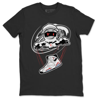Air Jordan 7 White Infrared shirt to match jordans Marionette sneaker tees AJ7 White Infrared SNRT Sneaker Release Tees Unisex Black 2 T-Shirt