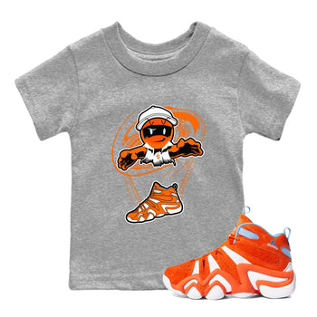 Crazy 8 Team Orange shirt to match jordans Marionette sneaker tees Adidas Crazy 8 Team Orange SNRT Sneaker Release Tees Baby Toddler Heather Grey 1 T-Shirt