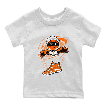 Crazy 8 Team Orange shirt to match jordans Marionette sneaker tees Adidas Crazy 8 Team Orange SNRT Sneaker Release Tees Baby Toddler White 2 T-Shirt