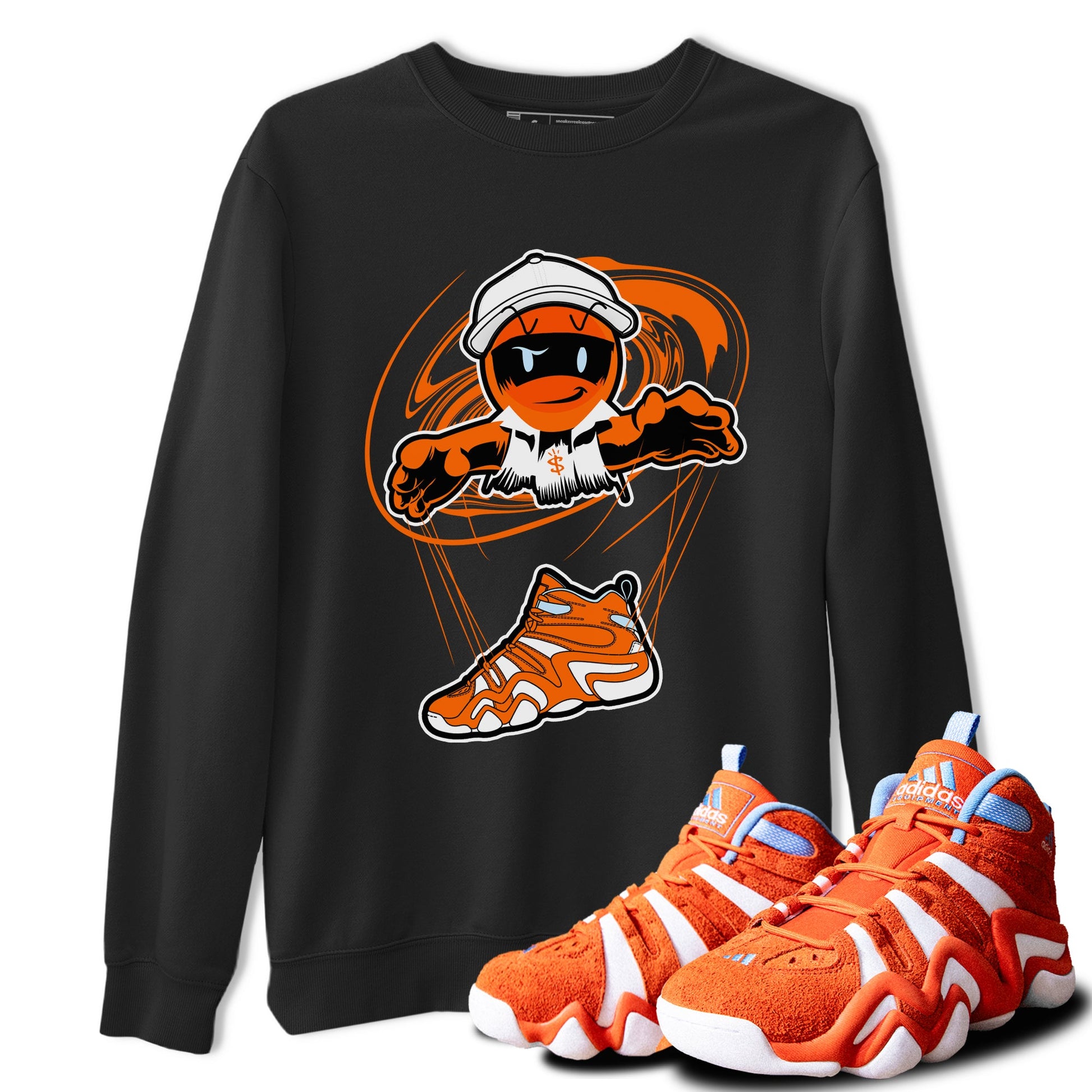 Crazy 8 Team Orange shirt to match jordans Marionette sneaker tees Adidas Crazy 8 Team Orange SNRT Sneaker Release Tees Unisex Black 1 T-Shirt