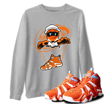 Crazy 8 Team Orange shirt to match jordans Marionette sneaker tees Adidas Crazy 8 Team Orange SNRT Sneaker Release Tees Unisex Heather Grey 1 T-Shirt