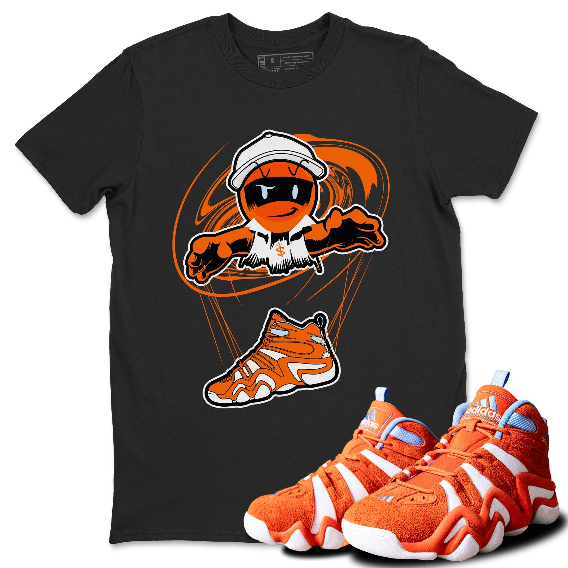 Crazy 8 Team Orange shirt to match jordans Marionette sneaker tees Adidas Crazy 8 Team Orange SNRT Sneaker Release Tees Unisex Black 1 T-Shirt