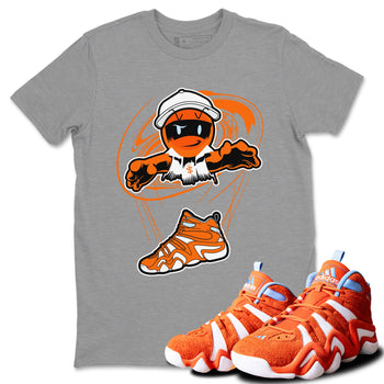 Crazy 8 Team Orange shirt to match jordans Marionette sneaker tees Adidas Crazy 8 Team Orange SNRT Sneaker Release Tees Unisex Heather Grey 1 T-Shirt