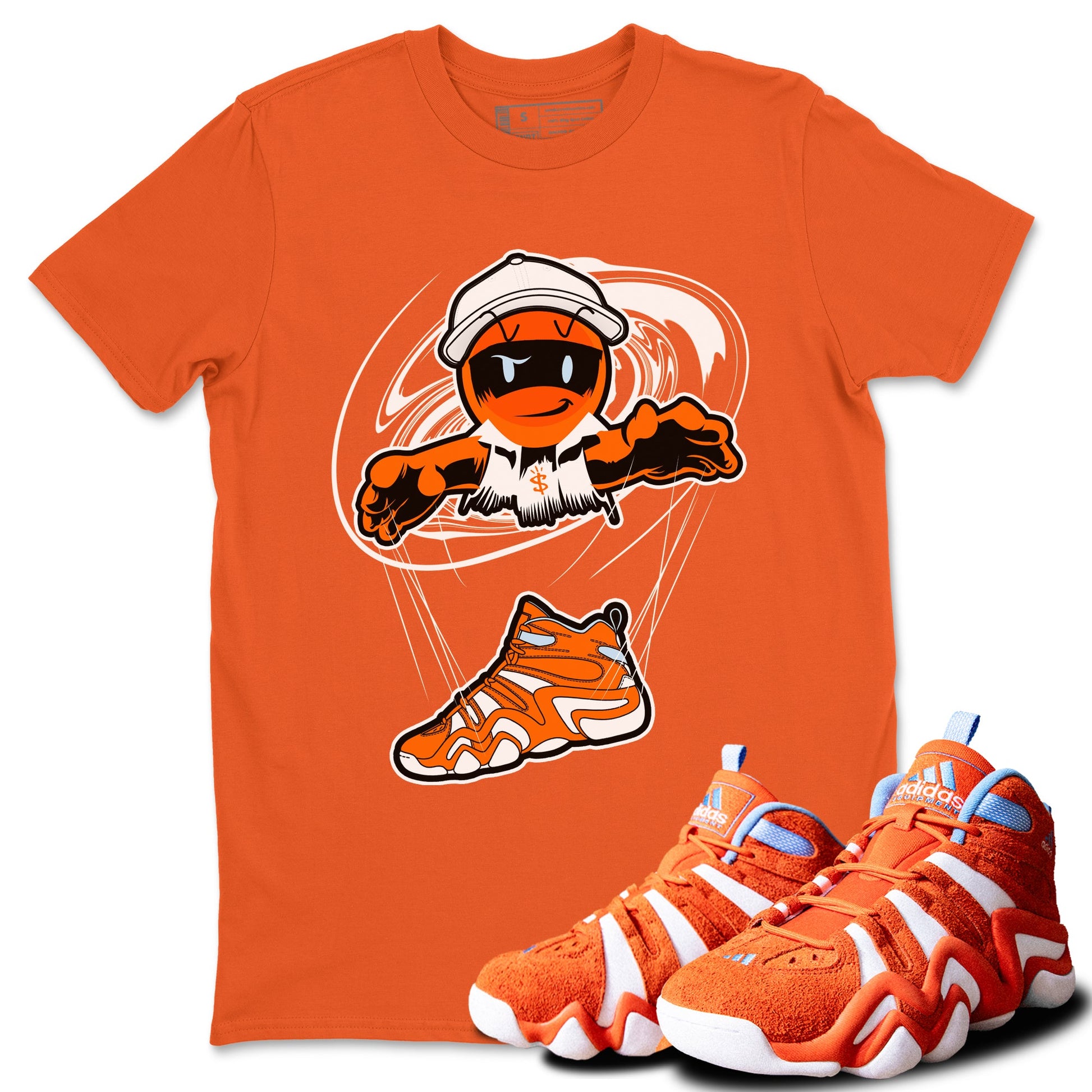 Crazy 8 Team Orange shirt to match jordans Marionette sneaker tees Adidas Crazy 8 Team Orange SNRT Sneaker Release Tees Unisex Orange 1 T-Shirt