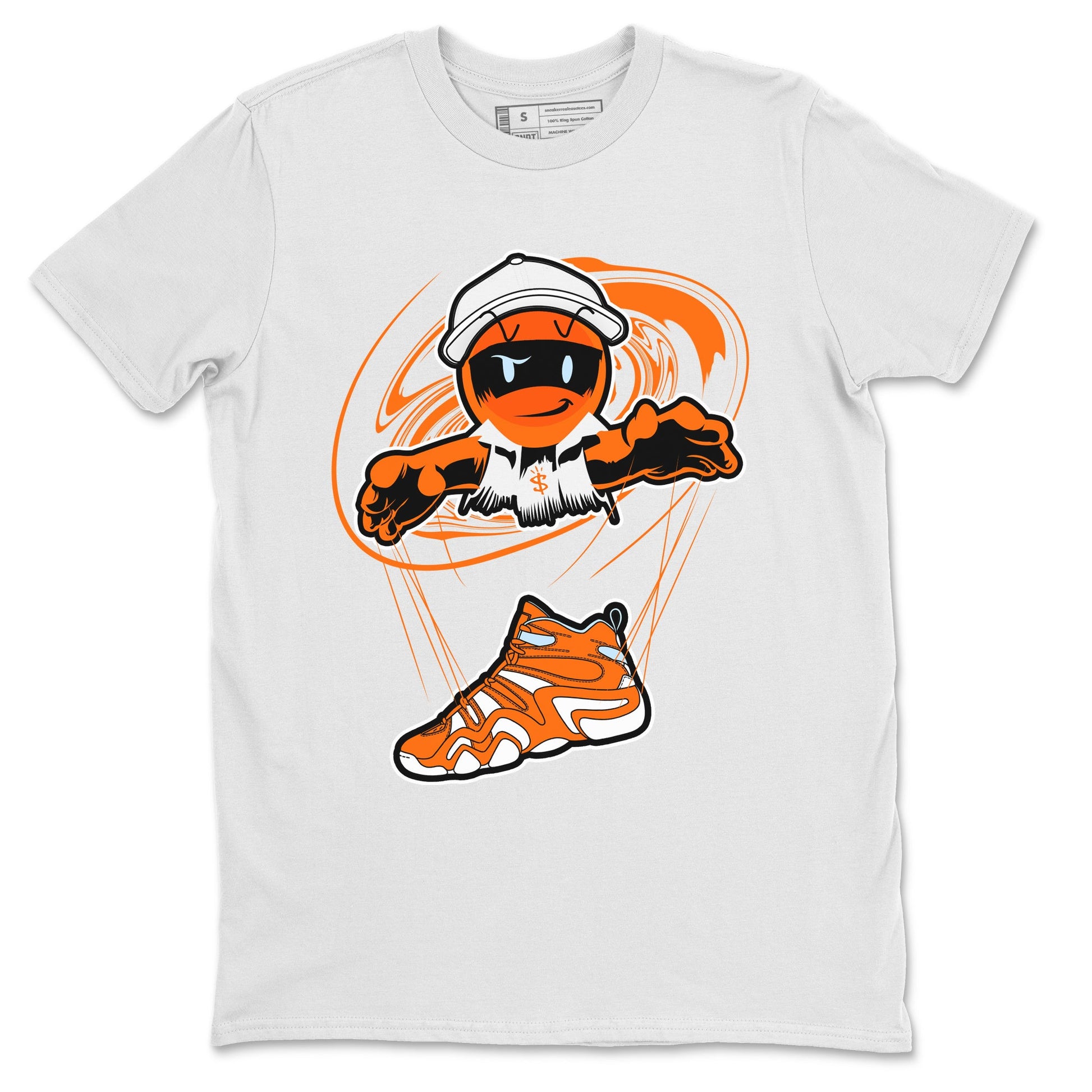 Crazy 8 Team Orange shirt to match jordans Marionette sneaker tees Adidas Crazy 8 Team Orange SNRT Sneaker Release Tees Unisex White 2 T-Shirt