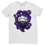 Jordan 1 Court Purple Sneaker Match Tees Medusa Sneaker Tees Jordan 1 Court Purple Sneaker Release Tees Unisex Shirts