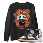 Jordan 1 Electro Orange Sneaker Match Tees Medusa Sneaker Tees Jordan 1 Electro Orange Sneaker Release Tees Unisex Shirts