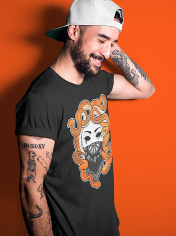 Jordan 1 Electro Orange Sneaker Match Tees Medusa Sneaker Tees Jordan 1 Electro Orange Sneaker Release Tees Unisex Shirts
