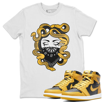 Jordan 1 Pollen Sneaker Match Tees Medusa Sneaker Tees Jordan 1 Pollen Sneaker Release Tees Unisex Shirts
