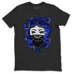 Jordan 1 Royal Black Sneaker Match Tees Medusa Sneaker Tees Jordan 1 Royal Black Sneaker Release Tees Unisex Shirts