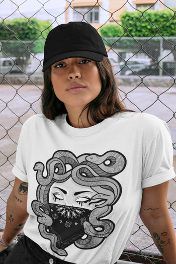 Jordan 1 Shadow 2.0 Sneaker Match Tees Medusa Sneaker Tees Jordan 1 Shadow 2.0 Sneaker Release Tees Unisex Shirts