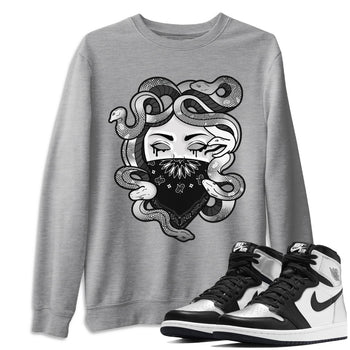 Jordan 1 Silver Toe Sneaker Match Tees Medusa Sneaker Tees Jordan 1 Silver Toe Sneaker Release Tees Unisex Shirts
