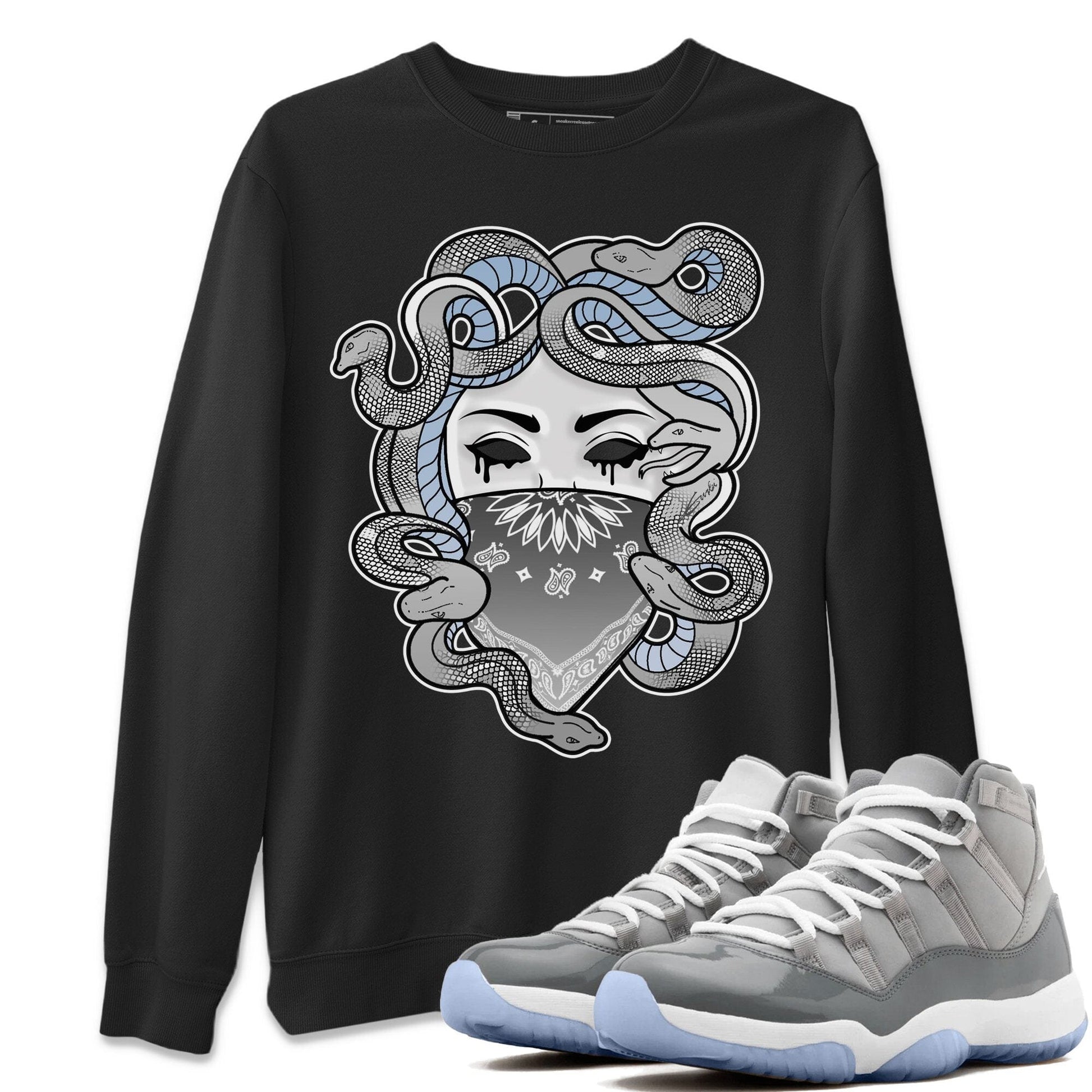 Jordan 11 Cool Grey Sneaker Match Tees Medusa Sneaker Tees Jordan 11 Cool Grey Sneaker Release Tees Unisex Shirts