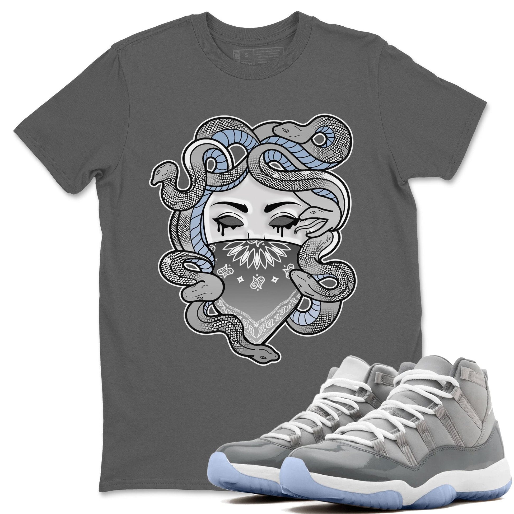 Jordan 11 Cool Grey Sneaker Match Tees Medusa Sneaker Tees Jordan 11 Cool Grey Sneaker Release Tees Unisex Shirts