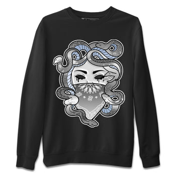 Air Jordan 11 White Cement Sneaker Match Tees Medusa Sneaker Tees Air Jordan 11 Cement Grey Sneaker Release Tees Unisex Shirts Black 2