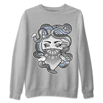 Air Jordan 11 White Cement Sneaker Match Tees Medusa Sneaker Tees Air Jordan 11 Cement Grey Sneaker Release Tees Unisex Shirts Heather Grey 2