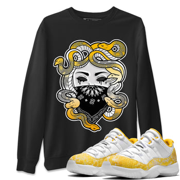 Jordan 11 Yellow Python Sneaker Match Tees Medusa Sneaker Tees Jordan 11 Yellow Python Sneaker Release Tees Unisex Shirts