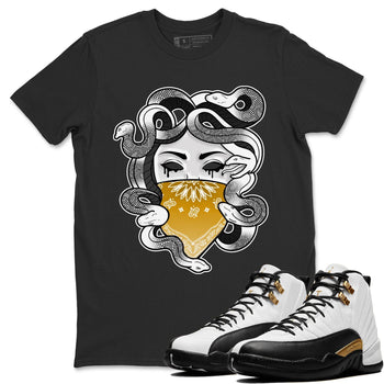 Jordan 12 Royalty Sneaker Match Tees Medusa Sneaker Tees Jordan 12 Royalty Sneaker Release Tees Unisex Shirts
