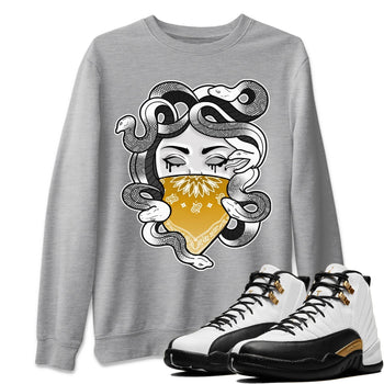 Jordan 12 Royalty Sneaker Match Tees Medusa Sneaker Tees Jordan 12 Royalty Sneaker Release Tees Unisex Shirts